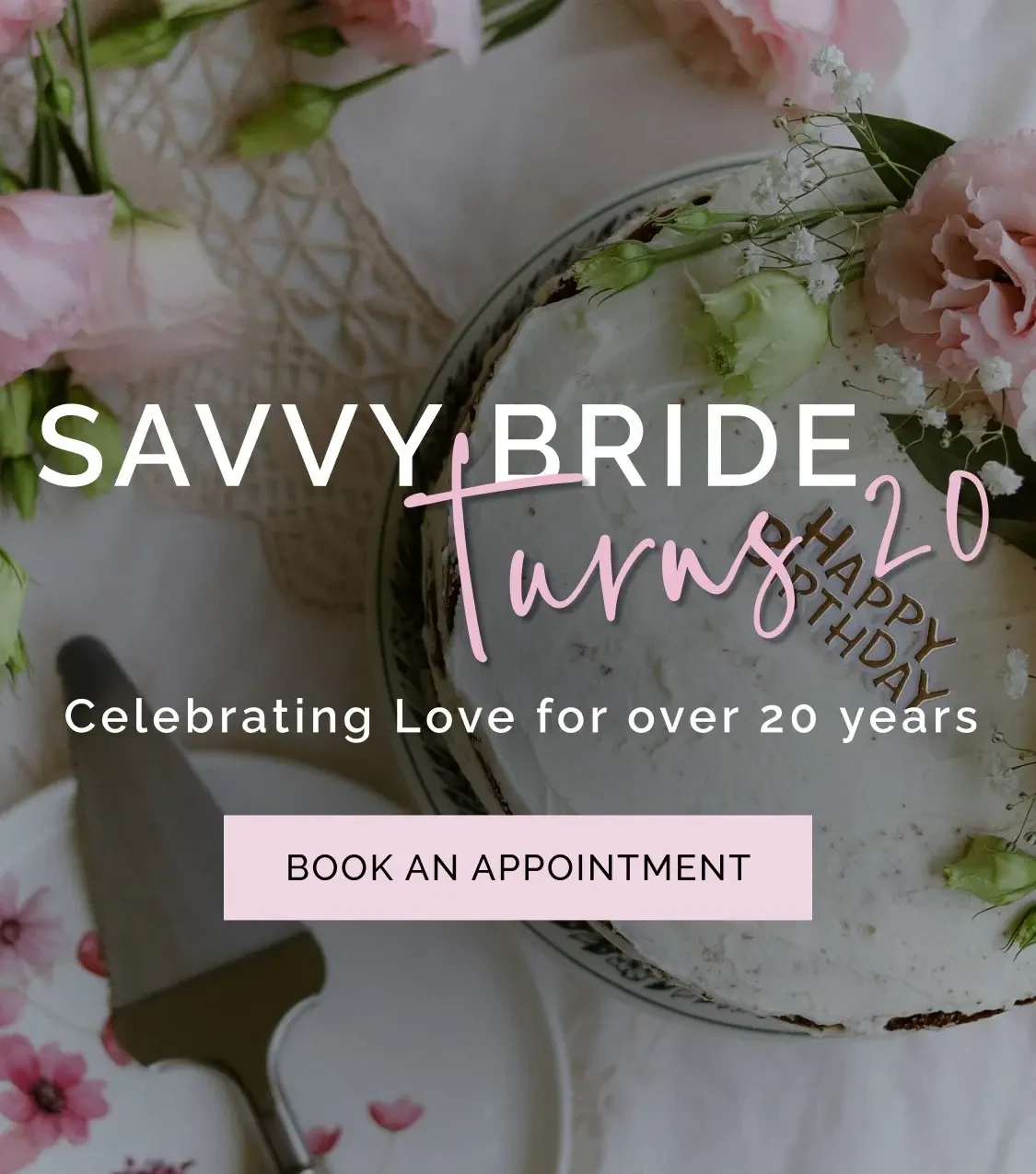Savvy Bride Turns 20 Mobile Banner